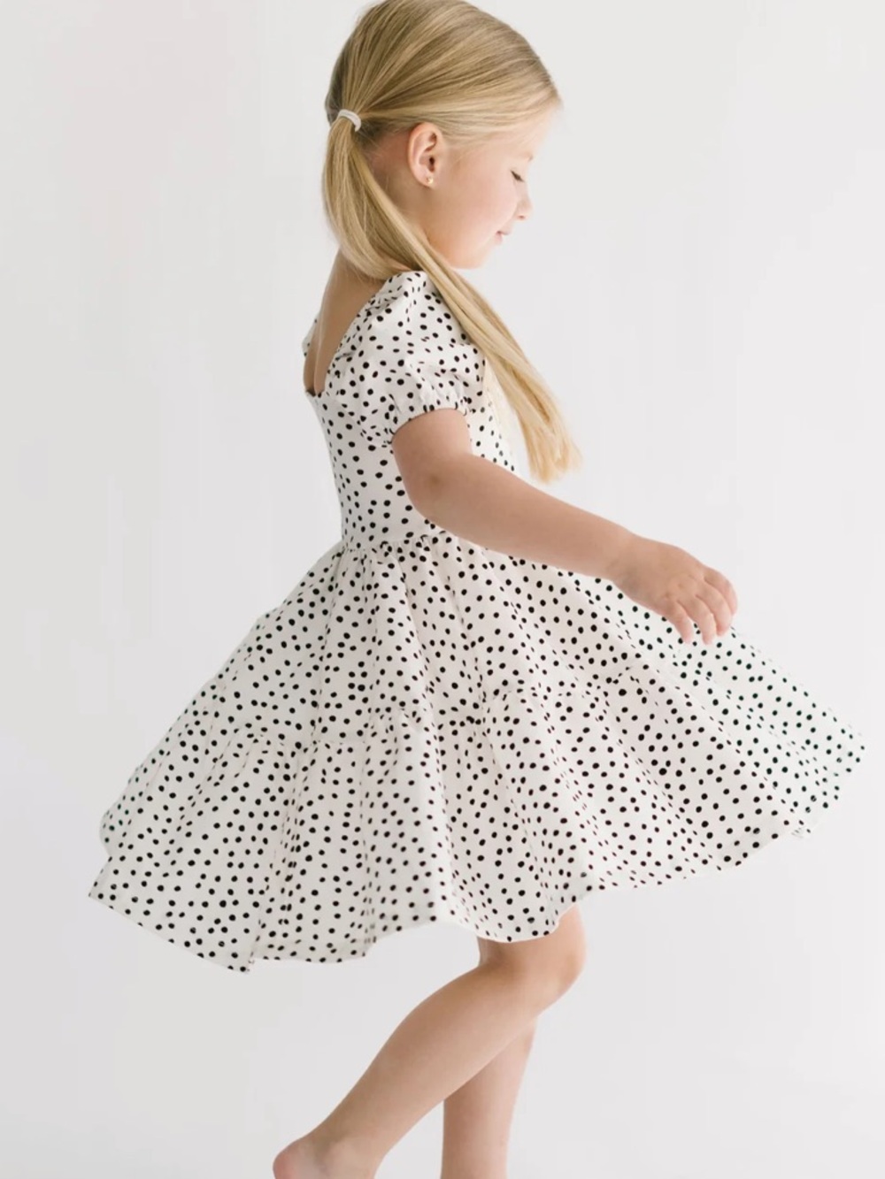 Alice & Ames Juliet Dress in Ivory Dot